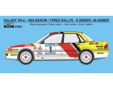 Decal – Mitsubishi Galant - 1992 Barum rallye winner - Weber / Hiemer